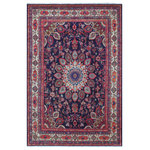 Bareens Designer Rugs - Vintage Antique Persian Ardbeel Holmes Wool Rug - Create a new dimension of style in your space with this breath-taking antique hand knotted Persian rug. Made in Iran, this gorgeous hand-knotted rug features all vegetable dyes and 100% wool, adding luxurious texture and appearance. This gorgeous antique rug features an intricate design with a unique detailed border. Featuring an awe-inspiring color pallet and an intricate design handmade by skilled artisans is a great addition to any decor. Bring luxury and extravagance to your living space with this luxurious rug.