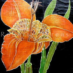 Roberta Ahrens Cracked Linen Botanical Paintings - Artwork