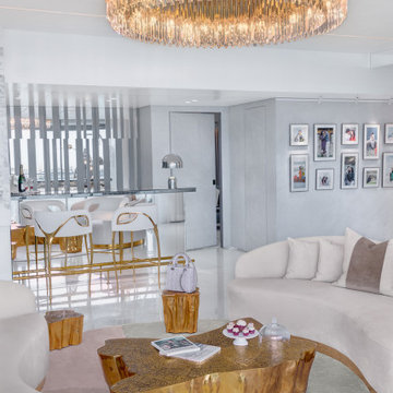 Gold & White Trendsetting House - Project by Vrakta Gupta