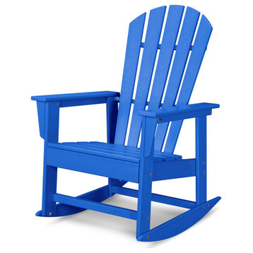 Polywood South Beach Rocking Chair, Pacific Blue