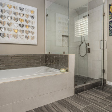 Del Mar Master Bathroom Remodel Shower and Kohler Bathtub