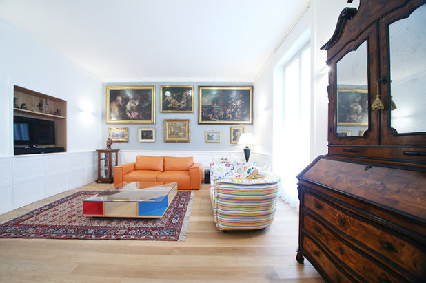 Фьюжн Гостиная by Filippo Colombetti, architetto