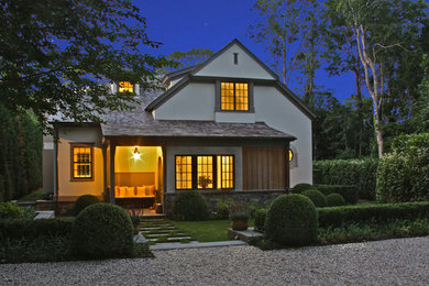 Inspiration for a coastal home design remodel in New York