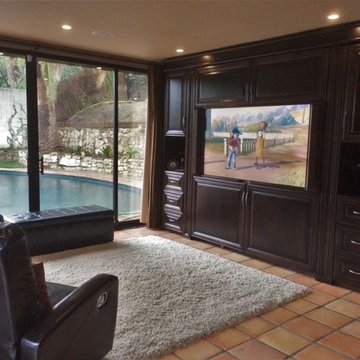 Custom Murphy Bed with TV mounted to bed face