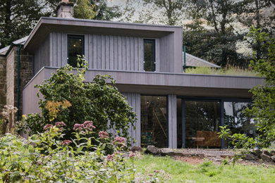 Balbirnie Gate Lodge, house extension view from the garden