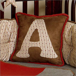 Adams Modern Initial Pillow by Bebe Chic - Decorative Pillows