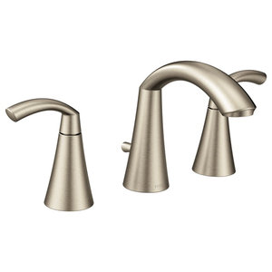 Moen Glyde 2 Handle High Arc Bathroom Faucet Contemporary Bathroom Sink Faucets By Bath1 Houzz