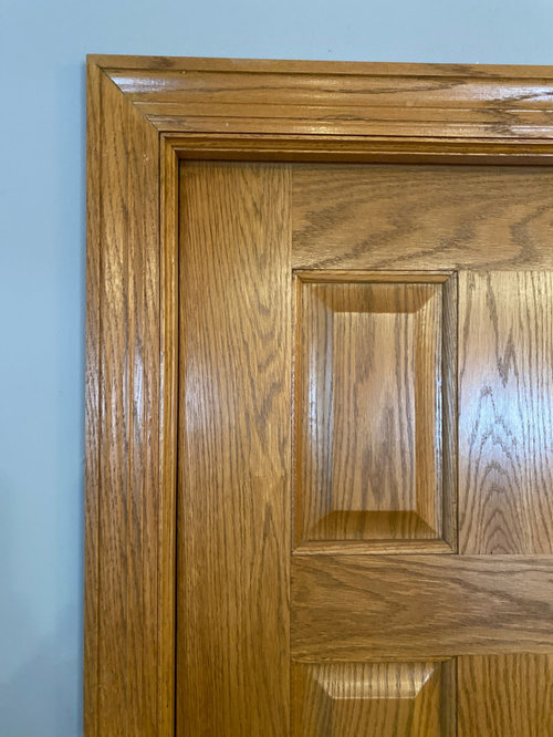Replace or paint oak trim?