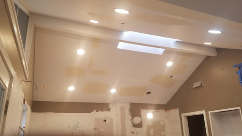 Recessed Lighting In Kitchen On, Can Lights For Sloped Ceilings