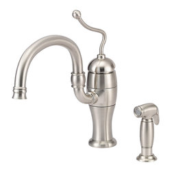 Danze Antioch&trade; Single Handle Kitchen Faucet with Spray - Kitchen Faucets