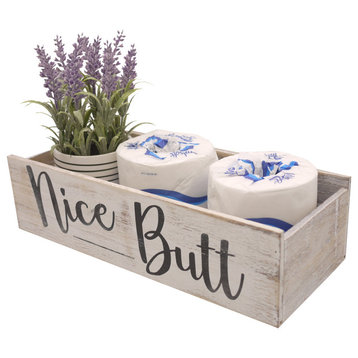 Nice Butt Farmhouse Wooden Bathroom Box
