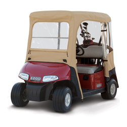 E-Z-GO Golf Car Enclosure with Zip-Off Windshield - Outdoor Fabric