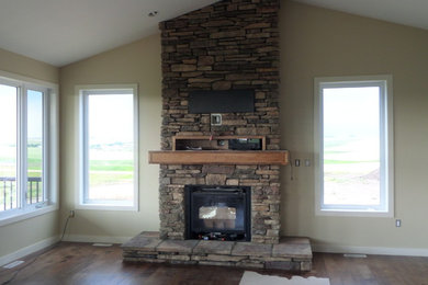 Inspiration for a country home design remodel in Calgary