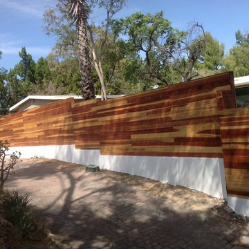 Custom Redwood Privacy Fence