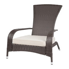 Fire Sense 61469 33-1/2" Tall Outdoor Wicker Chair - Mocha