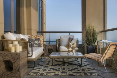 Example of a minimalist balcony design in Atlanta