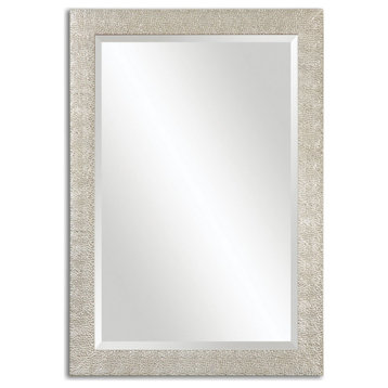 Uttermost 14495 Porcius Antiqued Silver Textured Frame Wall - Antiqued Silver
