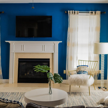 Family Room joined with a Play Room