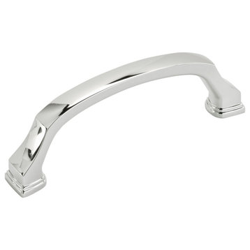 Revitalize 3-3/4"/96mm Center-to-Center Polished Chrome Cabinet Pull