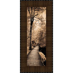 Tangletown Fine Art - "A Quiet Stroll I" By Ily Szilagyi, Framed Wall Art, Ready to Hang - The beautiful sepia tones add wonderful nuance to the black and white photography of Ily Szilagyl.