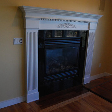 fireplace mantel