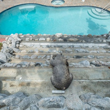 Laguna Hills Pool with Water Fall
