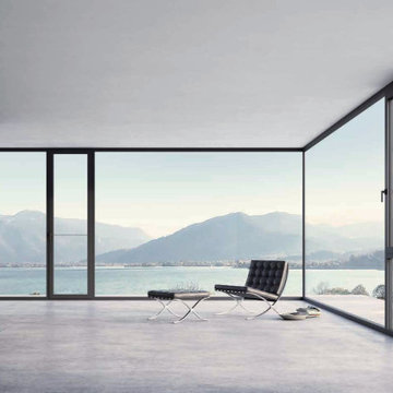 The modernist windows and doors