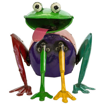 Happy Frog Metal Art