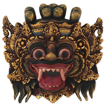 Bali Barong Wood Mask, Indonesia