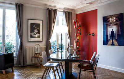 Houzz Франция: Квартира дизайнера, переделанная в домашнюю галерею