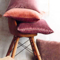 Roost Washed Velvet Pillows - Warm Tone - Set/5 - SKU: TX225 - Seat Cushions