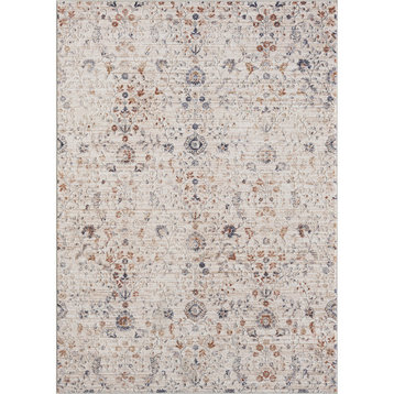 Alistaire Ivory/Multicolor Floral Classic, Ivory/Rust/Multi, 9' X 11'10"