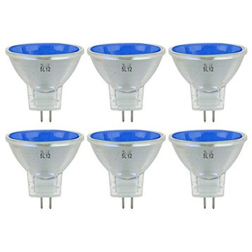 Sunlite 20Mr11/Gu4/Sp/12V/B Halogen Quartz Reflector Spotlight Bulb, Pack of 6