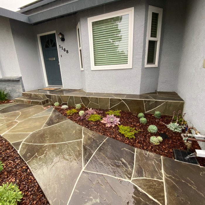 Flagstone Walkway and Entry