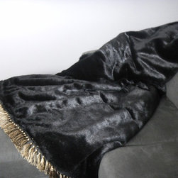 Black Mink Throw - Throws