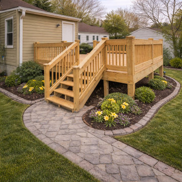 Front Porch & Elevated Backyard Deck Construction — Huntsville, AL