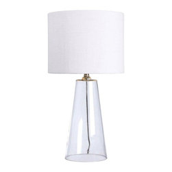 Boda 29 in. Clear Glass Table Lamp - Table Lamps