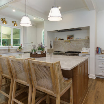 A Light and Airy Transitional Kitchen With Timeless Details