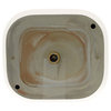 MR Direct v110 Porcelain Sink, Bisque, Chrome, No Drain