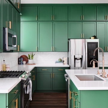 Vibrant Kitchen Remodel in Bold Green