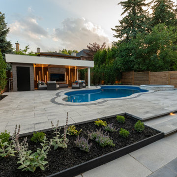 Luxury Backyard Pool, Cabana & Outdoor Living Retreat