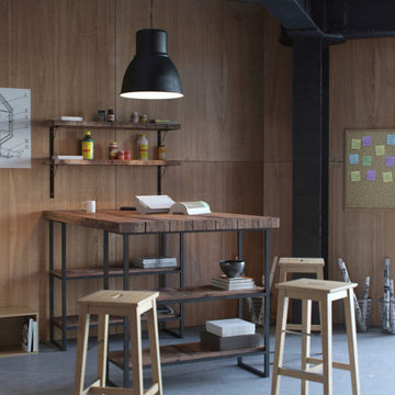 3D interior visualization of a modern Workshop