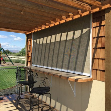 Solar Shade in Outdoor Kitchen