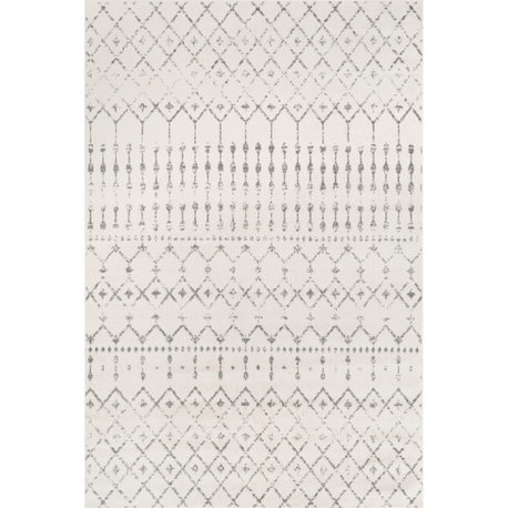 Nuloom Moroccan Blythe Contemporary Area Rug, Grey 3'x5'
