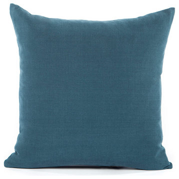Solid Dark Slate Blue Accent, Throw Pillow Cover, 24"x24"