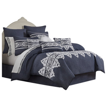 Five Queens Court Shelburne King 4-Piece Comforter Set, King