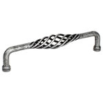 Century Hardware - Saxon Appliance Pull, Wrought Iron - Rustic birdcage design in rustic finishes, ideal for appliance panels