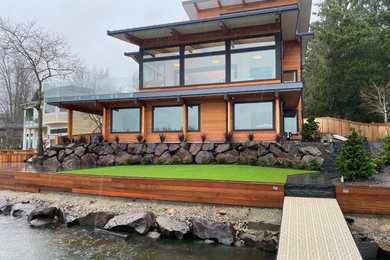 Photo of a coastal home in Seattle.