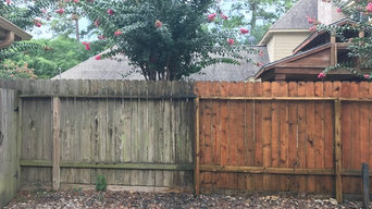 What 30 mins of power washing can do for your fence!