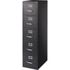Lorell Commercial Grade Vertical File Cabinet, 15"x26.5"x61", Black